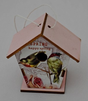 Vogelhuisje roze wit 02